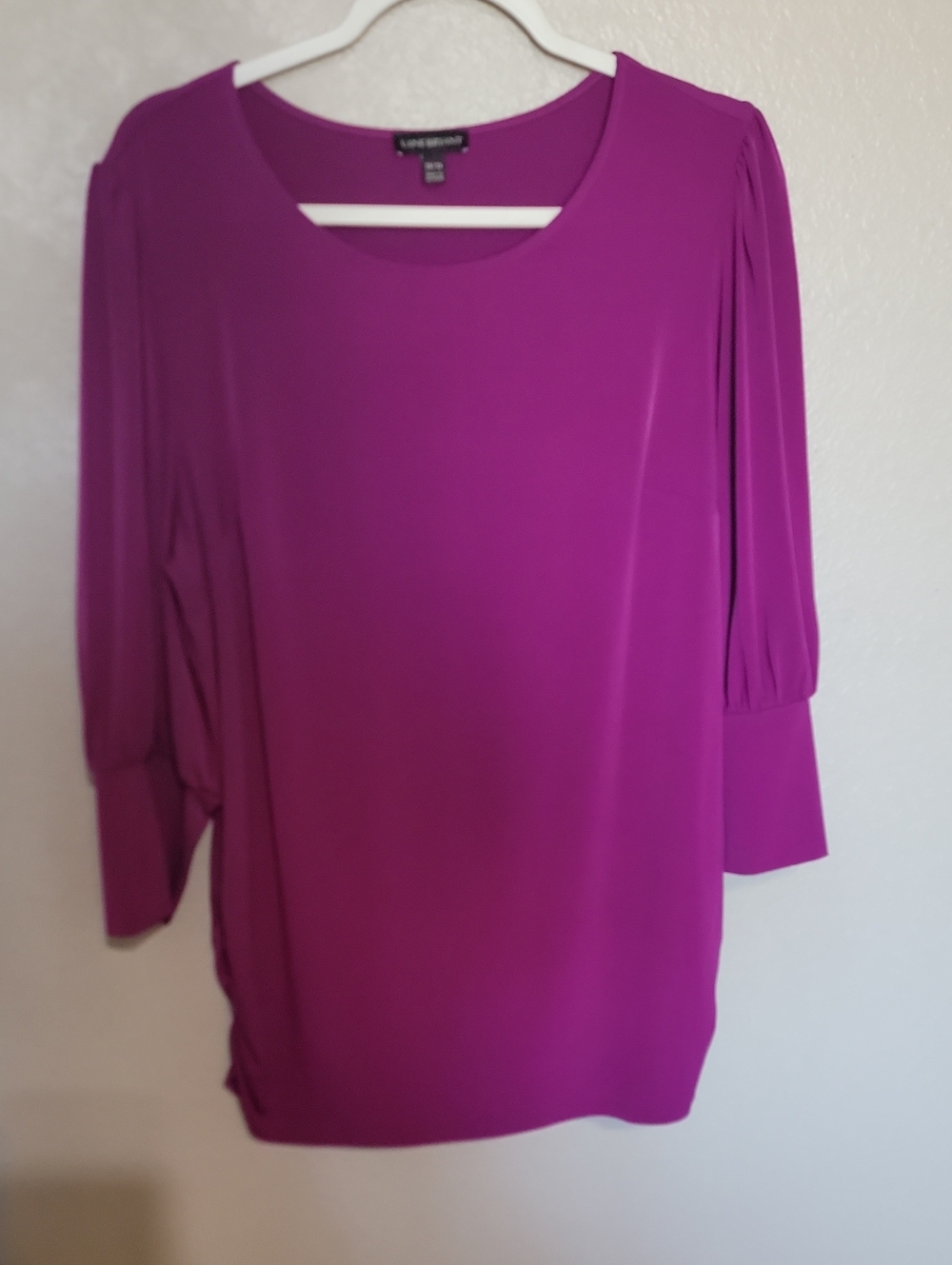 Lane Bryant Magenta Scoop Neck Tunic